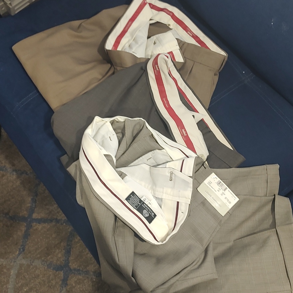 Three taylored  Louis Raphael dress pants